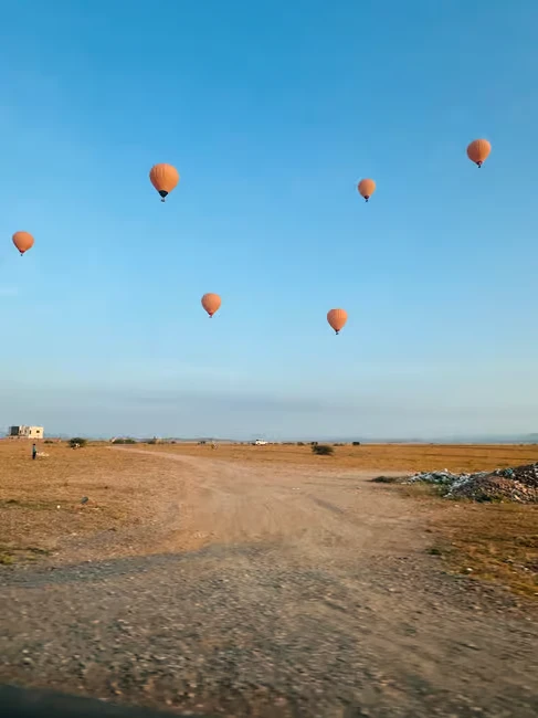 Hot Air Balloon Ride over Marrakech at Sunrise